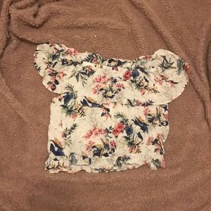 American eagle tropical print shirt